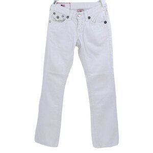 True Religion Men’s Ricky Super T Denim White Jeans Made in USA Size 30